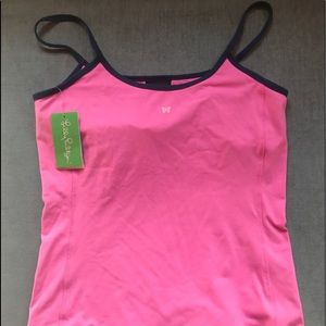 Lilly Pulitzer Tank Top with bra shelf.